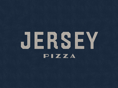 Jersey Pizza bay area california jersey logo navy new jersey pizza restaurant san francisco typography vintage