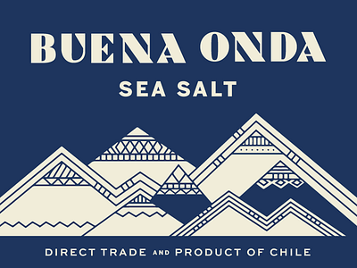 Buena Onda Sea Salt buena onda california chile label mountains navy quinoa south america vintage