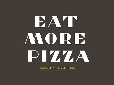 Pizza black box california custom eat eat more pizza food graphic neapolitan pizza typography yellow