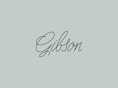 Gibson gibson logo restaurant san francisco script