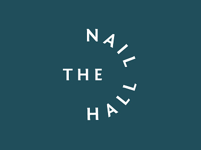 The Nail Hall beauty branding custom hall logo nail nail salon salon