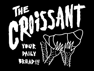 Croissant arms bread breakfast croissant illustration manresa bread tee tshirt