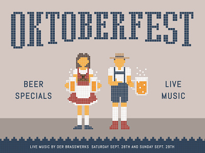 Oktoberfest at Joinery beer california drinks german germany illustration music oktoberfest sausalito typography