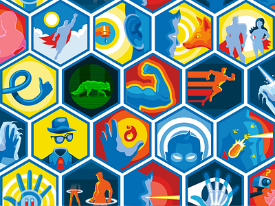 Super Me Icons icons illustrations melmedia superpowers