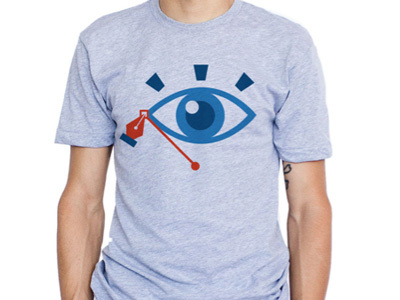 Always Keep An Eye On Your Anchor Points eye illustration pen tool t shirt