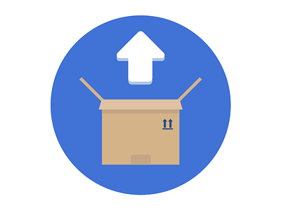 Set Up arrow box icon