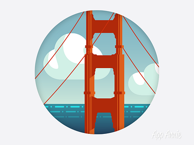 Hey everyone, I'm moving! bridge gate golden goldengate illustration sanfrancisco sf