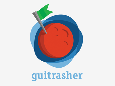 Guitasher Logo illustration logo