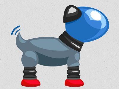 Shiny Space Doggie dog illustration space spacesuit