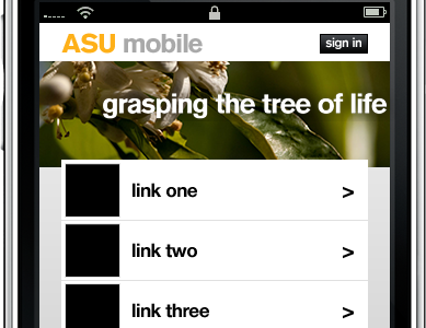 ASU.edu Mobile Concept#1 asu education iphone mobile