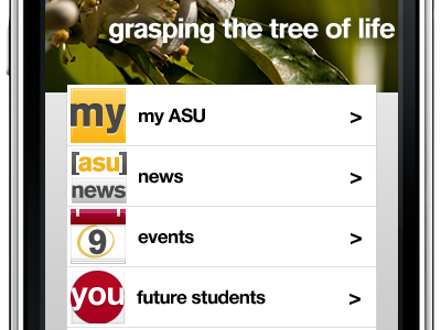 ASU.edu Mobile Site