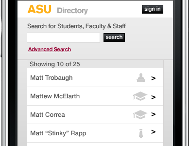Mobile Direcotyr Copy asu iphone mobile