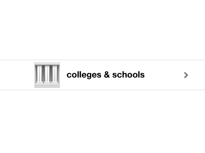 College & Schools icon mobile