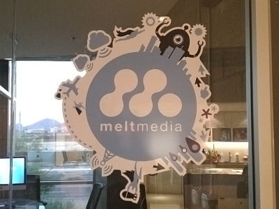 Wall Cling illustration meltmedia