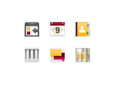 Little mobile icons