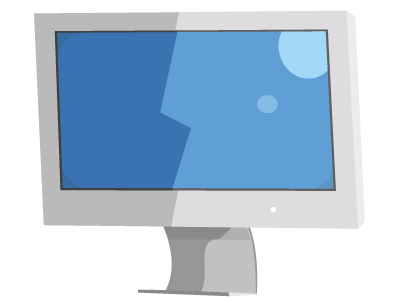 Quirky imac illustration illustrator