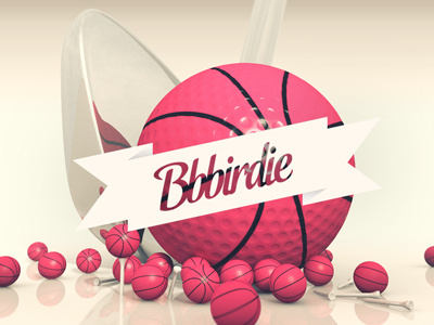 Bbbirdie birdie debut shot dribbble first golf model thanks