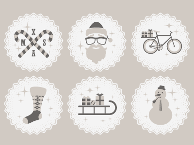 Hipster Christmas Icons christmas icons hipster xmas freebie candy