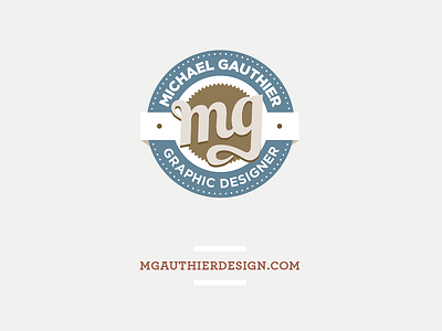 Logo Mark branding identity logo mgauthier seal