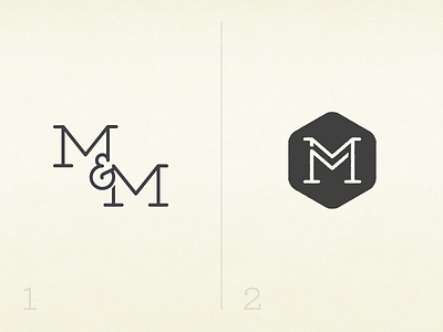 M&M Wedding Logo Revision crest logo wedding wedding logo