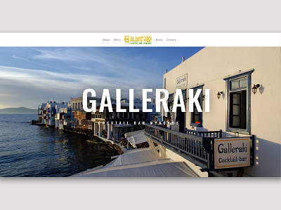 Galleraki Mykonos - Website Redesign design media something ui ux web webdesign website website design
