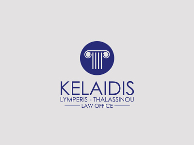 Kelaidis Law Office Logo branding design illustration logo media something typography vector