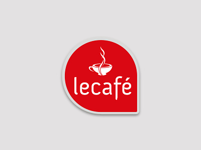 Lecafe Logo branding design icon illustration logo media something typography vector