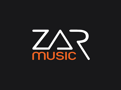 Zar Music Logo branding design icon illustration logo media something typography vector