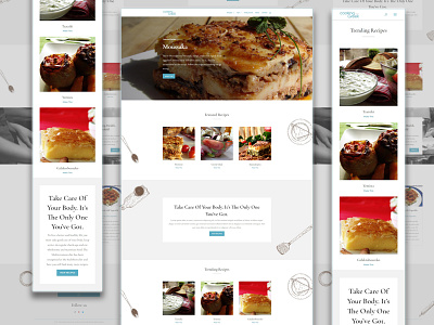 Cooking In Plain Greek Website Redesign