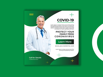 Covid-19 Web Banner Design