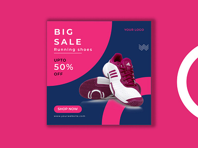 Shoes Sale Post Web Banner Design