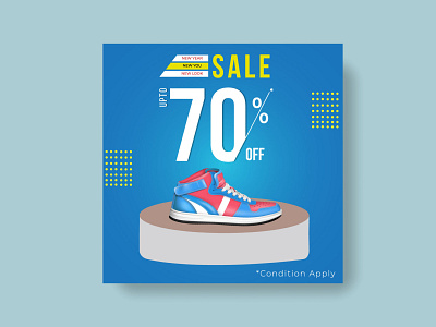 Editable square banner template for ad. Suitable for social medi ads advertising banner banner ads banner design brand design branding branding design business campaign clean design designs discount discount card graphicdesign offer banner sale banner shoe design shoes store