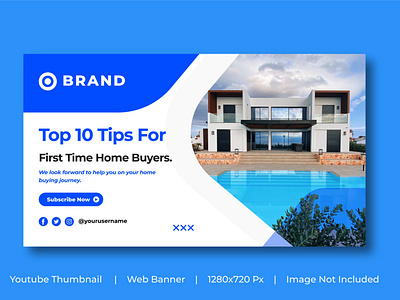 Real estate or house sale business promotion web banner