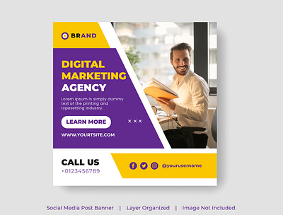 Creative Business Marketing Banner For Social Media Post development