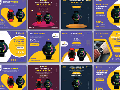 Smart Watch Sale Offer Post Social Media Banner download
