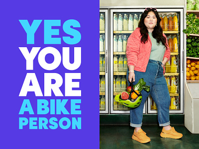 Yes, you are a bike person advertising bike design graphic design logo lyft photography type