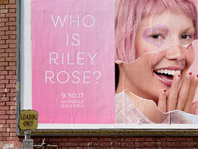 Who is Riley Rose? collage design makeup pink poster riley rose rip
