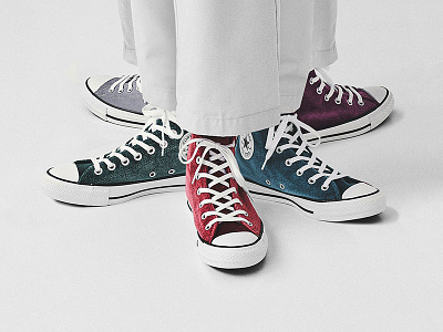 Buy all the shoes advertising chucks converse design illustration photography
