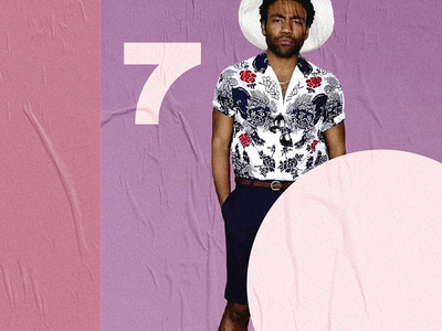 70 two childish gambino concept design graphic numbers poster type