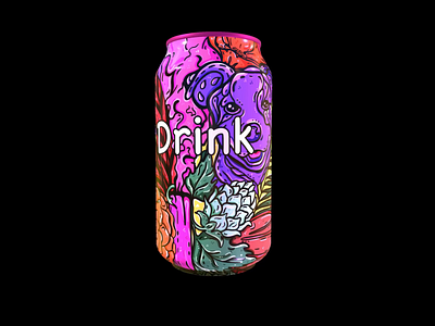Drink doodle art 3d design doodle drink graphic design jar