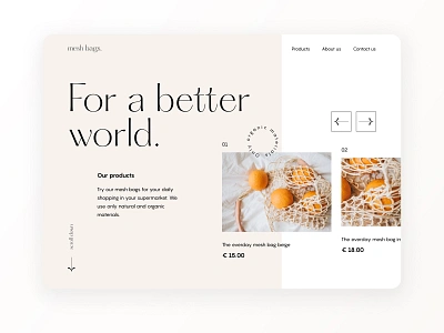 Homescreen exploration design desktop ecommerce homescreen interface interfacedesign mesh mesh bags organic organic interface ui ui ux uidesign webdesign webdesigner