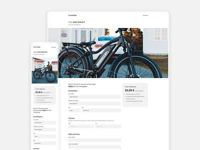 Tourist Bike GmbH booking concept