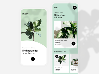 Plants e-commerce elements