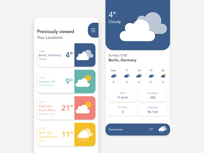 Simple weather app application design interface interface design interface designer smarthome ui ui ux ui design uidesign uxui weather weather app weather icon weather icons weathers