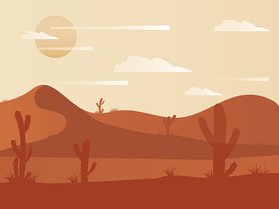 Simple Sahara Illustration