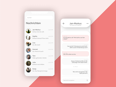 Simple chat design adobexd chat chat app chat design chatting interface neuland prototype prototype animation prototyping ui ui ux uidesign uiux ux ux ui xd xd design