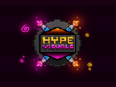 Hype Visuals Studio Badge (Pixelart)