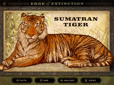 Edge Of Extinction app animals app gui interface ipad tablet