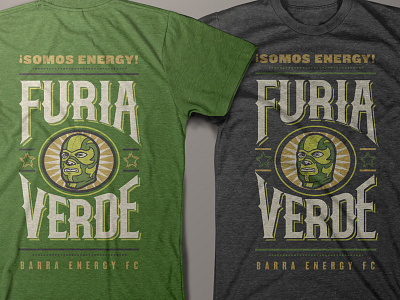 Furia Verde 2 latino logo shirt spanish sports typography