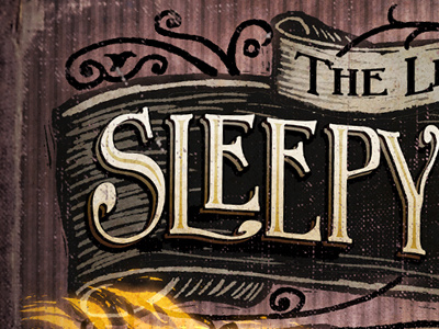 Sleepy Hollow book illustration type typography vintage